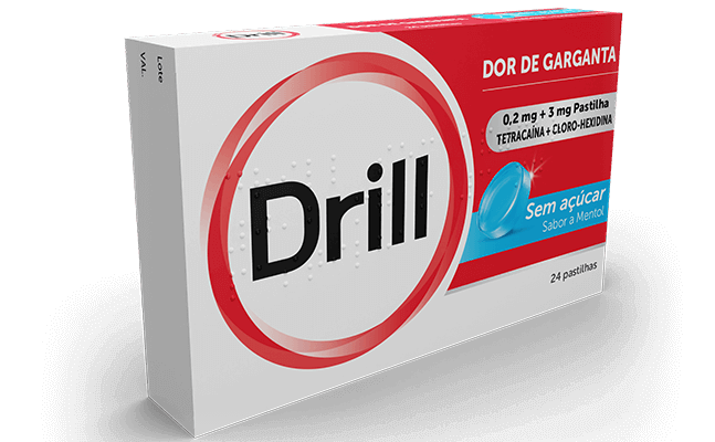 Comercialização de Drill Pastilhas sem açúcar. Comercialização de Drill Pastilhas sem açúcar.