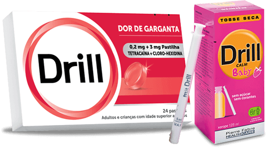 A marca adota um novo visual e lança novas embalagens de Drill pastilhas e Drill Calm Baby.